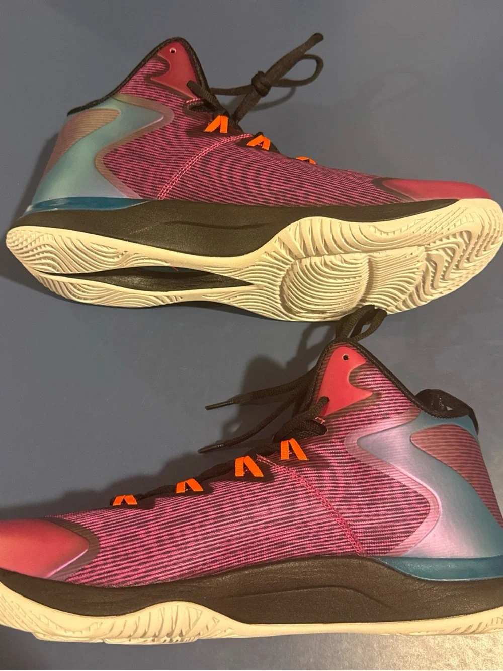 Jordan Super Fly 3 Shoe Pink Orange Black Mens Size 12 Super.fly New no box